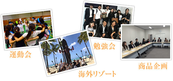 運動会 勉強会 海外リゾート 商品企画